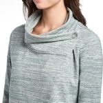 Danskin  Women's Large Cowl Neck French Terry Bliss Wrap Top Yoga Modern Photo 3