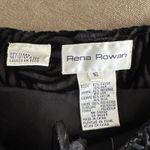 Rena Rowan Vintage Burnout Velvet Black Midi Skirt Sz 16 Dark Floral Whimsigoth Photo 4