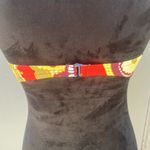 J.Crew  70’s print halter style swim top size large Photo 6