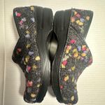 Dansko Clog Women’s 39 EU 8.5 US Black Gray Multicolored Wool Dot Shoes Comfort Photo 6