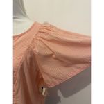 Terra & Sky Pink And White Top Size 0x (14w) NWT Belle Sleeve Tunic Blouse Photo 3
