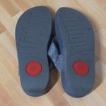 FitFlop Silver Lulu Superglitz Sandals Thong Flip Flop Sequins - Size 8 Photo 9