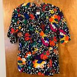 Tropical Flowers Pop Art to Wear Bold Hearts Blazer Jacket Vintage Size 11 12 Photo 0
