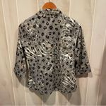 Breckenridge Cute leopard zebra snake animal print breezy lightweight 3/4 sleeve blouse Photo 8