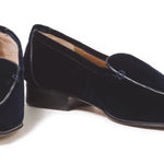The Row  Adam Leather Trim Velvet Loafers 37.5 Photo 0
