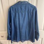 White Stag  denim button up Christmas tree embroidered size 22W 24W Photo 6