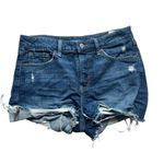 Old Navy Womens High-Waisted O.G. Straight 3” Distressed Cut-Off Jean Shorts - Sz 6 Photo 1
