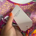 NWT Emily Wonder Pink Floral Print Tie Back Dress Sundress Multicolor Size 1X Photo 6