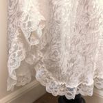 Dior Christian  Ivory Satin Lace Trim Slip Dress – Women's Designer FLAW Photo 2