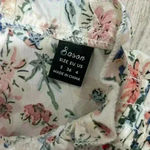 Sason White Floral Cap Short Sleeve Ruffle A Photo 3