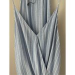 Cotton Candy LA blue & white striped top Size M Blue Size M Photo 2