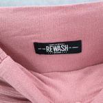 REWASH  Pink Boho Wide Leg Palazzo Pants Flowy High Waist Tie Front M Medium Photo 6