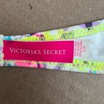 Victoria's Secret VS SMALL White Neon Paint Splatter Halter Neck Tie Bikini Top Photo 5