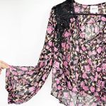 Misa Rosie Top in Rosetta Fleur Floral Chiffon Lace Size Small Photo 3