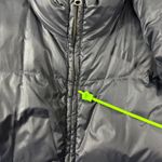 Eileen Fisher  Down Reversible Black Puffer Long Length Full Zip Coat Photo 3