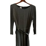 Anne Klein size 14 charcoal dress with belt Photo 2