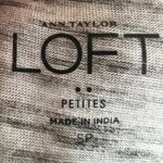 Ann Taylor Gray Beaded Neckline Top, Y2K, Boho, Indie, Coquette, Festival,‎ Retro, Small Photo 5