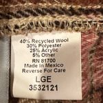 Blair Cream Brown Plaid Midi Skirt SZ L Elastic Waist Wool Blend Photo 5