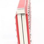 Hot in Hollywood Semi Rigid Red Clutch XL Patent Faux Leather Rhinestones NWT Photo 4