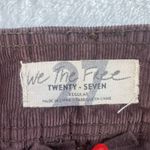 Free People We The Sz 27 Joanie Cord Mini Skirt Brown Low Rise Coquette Boho Photo 7