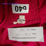 Anthropologie New! Let Me Be Cutout Tiered Dress in Magenta, women size XS Photo 14