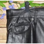 Gap  Women's Black Vintage Slim High Rise Faux Leather Pants Plus Size 35 20 MINT Photo 2