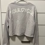 Soul Cycle Raw Hem Crop Crewneck Photo 1