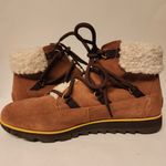 Sorel Harlow Lace Cozy Boot Waterproof Suede Ankle Bootie Women’s Brown Size 10 Photo 11