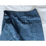 Dude U.S.A. Skirt size medium gray pinstripe long maxi fall skirt VTG Y2K pocket Blue Photo 1