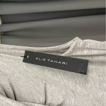 Elie Tahari NWT Sleeveless Twist Neck Knit Heather Gray Small Photo 2
