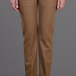 Acne Studios Acne Brooke turn up slim trousers women size 38 6 wool cashmere  caramel colored Photo 0