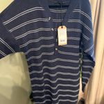 prAna Milano Henley Dress NWT with Nautical Stripe in Size Medium Photo 5