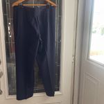 Talbots Collection Women’s Dress Pants Sz 14 Italian Fabric Button Detail Blue Photo 2