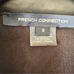 French Connection  Black Faux Leather Shirt Jacket Size Small Photo 8