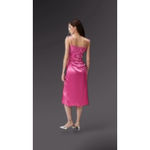 H&M Y2K Milkmaid Babydoll Midi Slip Dress Sz. S Pink Fairy Satin Coquette Dainty Photo 5