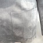 FAVLUX Light gray faux suede blazer jacket size small NWT Photo 2
