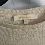 La Fee Maraboutee front tie, gold shimmer sweater, size XS, France Tan Photo 3