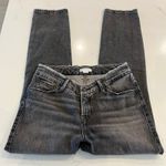 Good American Good Classic Low Waist Fray Jeans in Black175 Size 2 /26 Photo 4