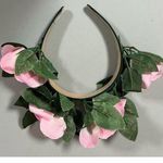 Handmade Pastel Pink Garden Goddess Floral Flower Rose Leaves Headband 🌸  Photo 2