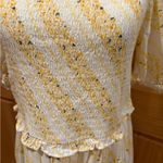 Bebop  Sunshine Ivory Off Shoulder Midi Dress Photo 3