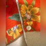 Ralph Lauren Lauren  Linen Floral Short Orange Yellow Size 16 Photo 3