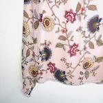 Vince Camuto Light Pink Floral Print Smock High Neck Blouse Photo 4