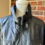 American Rag Women’s Plus Size 3X Black Faux Leather Zip Up Moto Jacket Classic Photo 2