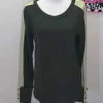 Bohme  dark green lime green ribbed long sleeve shirt Photo 0