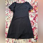 Amazon Black Mini Athletic Dress with Square Neckline Photo 2