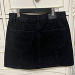 American Eagle Black Denim Button Skirt Photo 1
