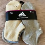 Adidas NWT  6 Pairs Women's Cushioned Athletic Socks - Cream, Gray, White Photo 0