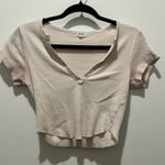 Garage V-Neck Crop Top  Ribbed Photo 0