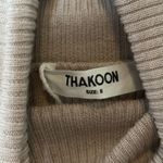 Thakoon Open Back Turtleneck Oatmeal Wool Sweater Womens Size Small Photo 8