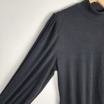 Forever 21  Plus Bodysuit Ribbed Black Knit Puff Long Sleeve NWT Size 2X Photo 14